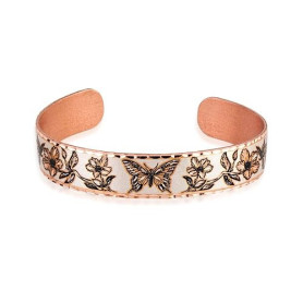COPPER REFLECTIONS Bracelets de queue d'hirondelle ton argent pour filles femmes manchette ouverte Bracelets de manchette en cui