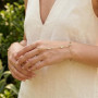Ouligay Ensemble de 4 Chaînes de Main en Or pour Femmes, Bague Bracelet Chaîne à Main, Ensemble de Chaînes de Main Délicates en