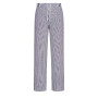 Bromley Chef Pantalon Taille élastique 100% coton alimentaire Restauration de travail, Bleu (Pied de Poule), X-Small