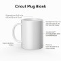 Cricut Lot de 36 tasses vierges pour sublimation à encre infusible Cricut et encre infusible Blanc 355 ml 2008943