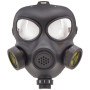 W WIDMANN MILANO Party Fashion - Masque à gaz, accessoire déguisement | Masque de costume noir pour les déguisements steampunk,