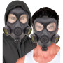 W WIDMANN MILANO Party Fashion - Masque à gaz, accessoire déguisement | Masque de costume noir pour les déguisements steampunk,