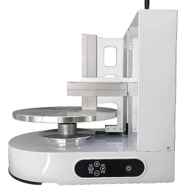 Machine à Glacer les Gâteaux 4-12 pouces, Machine à Étaler Crème Gâteau Automatique Machine à Lisser Crème à Faible Bruit, Plate