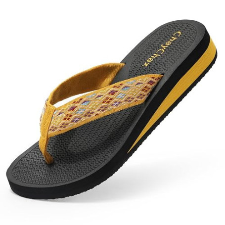 ChayChax Thongs Femme Compensées Sandales de Plage Légères Chaussons d'été Pantoufles Antidérapantes