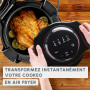 Moulinex - Cookeo Wi-Fi 10-en-1 Multicuiseur + extra crisp - 6 L - Noir | Multicuiseur intelligent connecté avec accessoire air 