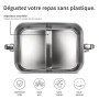 Bambaw Boite Gouter Inox 800 ml | Boite à Gouter Sans Bpa | Boite Repas Hermetique | Boite Compartiment Repas | Lunch Box Etanch