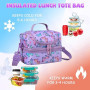 Chase Chic Sac Isotherme Repas Enfants, Sac à Déjeuner léger à double compartiment,Sac à lunch étanche avec Bandoulière Réglable