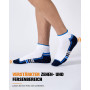 Chaussettes running homme, Chaussettes Sport Respirant,Chaussettes Basses Courte,Semelle en Tissu Éponge Coton, 6/10 Paires
