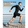 Chaussettes running homme, Chaussettes Sport Respirant,Chaussettes Basses Courte,Semelle en Tissu Éponge Coton, 6/10 Paires