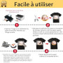 TransOurDream 10 Feuilles*A4 Papier Transfert pour Textile Noir&Foncé 3.0 | Compatible Imprimantes Jet d'Encre & Laser,Non Impre
