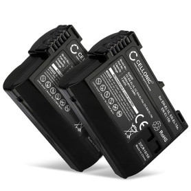 CELLONIC 2X Batterie Compatible avec Nikon 1 V1, D500, D600, D610, EN-EL15 | (2000mAh-7V-Lithium Ion) pour Nikon D7000, D7100, D