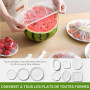 200 Pièces Film Alimentaire Reutilisable – de Film Alimentaire Jetable Transparent pour Conservation des Aliments, Facile à Util