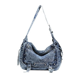 CORIOS Sac à Bandoulière en Denim pour Femme Sac à Main en Jean Grande Sacs Portés Épaule Rétro Sac Messager Léger Sac Hobo Sacs