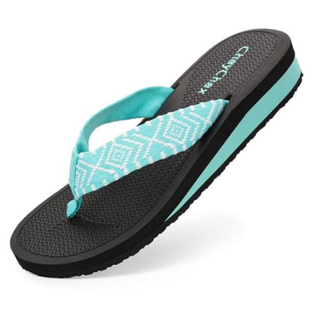 ChayChax Thongs Femme Compensées Sandales de Plage Légères Chaussons d'été Pantoufles Antidérapantes