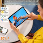 VELVDIVA Android 16 Tablette 11 Pouces Octa-Core 2.0GHz, 36Go RAM + 512Go ROM (2TB TF), 4G LTE/5G WiFi, Gemini AI, Widevine L1,
