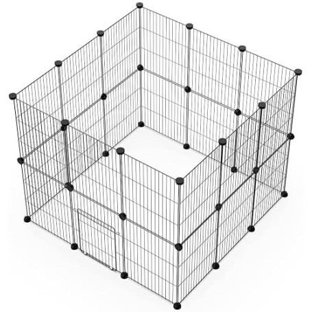 Langxun Bricolage avec Porte Petit Animal Pet Fence, Cage de Lapin, Cage de Cochon d'Inde, Chiot, Chaton Fence, intérieur ou ext