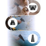 Voniobuy Mini Souffleur Sans fil Puissant, 200000 TR/Min Petit Souffleur Portable, souffleur air comprimé à 3 Vitesses avec Batt