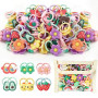 Élastique Cheveux Bebe Fille Mini Chouchou 100 Pièces Coloré | Petit Élastique Multicolore Doux Sans Couture Résistant pour Chev