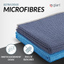 Glart 47TB Lot de 2 Chiffons Microfibre XXL 70×40 cm – séchage Voiture Doux et Absorbant – sans Peluches ni Rayures – Entretien 