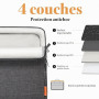 bagasin Sacoche Ordinateur Portable 15.6 17.3 14 13.3 Pouces Mallette Sac pc Tablette Ordinateur Sac à Bandoulière, Tissu Imperm
