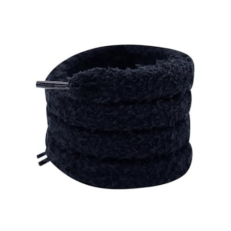 XIANMY Lacets en Peluche pour Chaussures Plates et moelleuses 1,5 cm Cordons de Rechange pour Baskets Chaussures de Sport Chauss