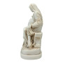 Statue Pieta Jésus-Christ et Mère Marie Gris Patine 22,9 cm