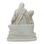 Statue Pieta Jésus-Christ et Mère Marie Gris Patine 22,9 cm