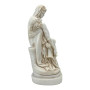 Statue Pieta Jésus-Christ et Mère Marie Gris Patine 22,9 cm