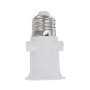 Okaywork Douille - Adaptateur de douille E27, Base de LED Douille de lampe, Conversion en prise de courant et prise E27.(Blanc)