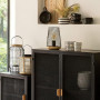 ATMOSPHERA CREATEUR D'INTERIEUR Lampe à Poser - Style Design - Métal-Coloris Noir