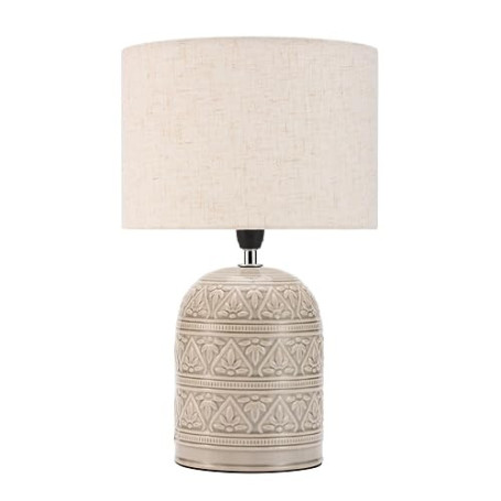 Pauleen Paulmann 48223 Tender Pearl Lampe à poser, max. 20 watts, fabriquée à la main, beige, lampe de chevet au style bohème en