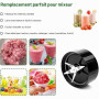 Blender Blade, Lame croisée Magic Bullet 250W, Pièces de Rechange de Lame, Remplacement du mélangeur, pièces de rechange de lame