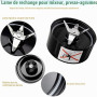 Blender Blade, Lame croisée Magic Bullet 250W, Pièces de Rechange de Lame, Remplacement du mélangeur, pièces de rechange de lame
