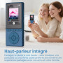 Lecteur MP3 64 Go, MP3 Bluetooth 5.3 avec Haut-Parleurs, Lecteur Musique, Enregistreur Vocal, Radio FM, Chaîne Hi-FI, Écouteurs,