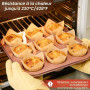 Alyvisun Lot de 100 Caissettes Muffins Papier Anti-Graisse, Caissettes Cupcake et Muffins, Moule Muffins Papier Non Adhérent pou