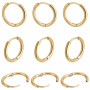 Beebeecraft 10pcs Doré Boucles D'Oreilles Créoles Huggie 16mm | Manchette d'Oreille Boucle d'Oreille Créole Acier Inoxydable Pla