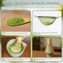 Alyvisun Fouet Matcha en Bambou 76 Brins pour la Cérémonie du Thé