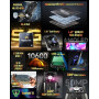 Ulefone Armor 28 Pro Téléphone Portable Incassable 5G, 32Go+512Go/SD-2TB 10600mAh AI Smartphone Caméra 50MP + 64MP Vision Noctur