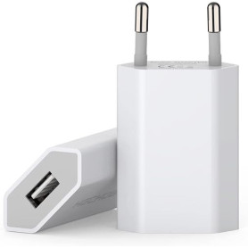 Prise USB Secteur, (2 Pack) Embout Chargeur pour iphone, Samsung Xiaomi Sony LG Smartphones, iWatch, appareils Photo, tablettes,