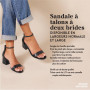 Amazon Essentials Femme Sandale à Talons et Double Bride