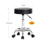 Alightup Tabouret de Bureau Tabouret à roulettes Rotation à 360° | Chaise a Roulette Salon de Massage Cuisine Bureau Hauteur Rég
