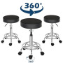 Alightup Tabouret de Bureau Tabouret à roulettes Rotation à 360° | Chaise a Roulette Salon de Massage Cuisine Bureau Hauteur Rég