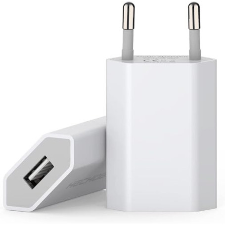Prise USB Secteur, (2 Pack) Embout Chargeur pour iphone, Samsung Xiaomi Sony LG Smartphones, iWatch, appareils Photo, tablettes,