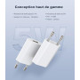 Prise USB Secteur, (2 Pack) Embout Chargeur pour iphone, Samsung Xiaomi Sony LG Smartphones, iWatch, appareils Photo, tablettes,