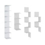 Vicco Étagère Paolo, Blanc, 30x190cm, pouvant être monté pour Le Rangement de Livres et d’Objets de décoration