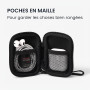 kwmobile Housse écouteurs Compatible avec in-Ear Headphones - Sacoche Protection Antichoc Oreillettes avec Fermeture éclair et F