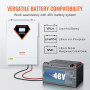 VEVOR Onduleur Hybride 5500 W Onduleur Solaire Hybride Chargeur Hors Réseau à Onde Sinusoïdale Pure 230 V CA avec Contrôleur de