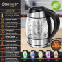 KESSER® 1,8L Bouilloire en acier inoxydable avec filtre à thé et filtre anticalcaire | Bouilloire avec éclairage LED - Couleur e