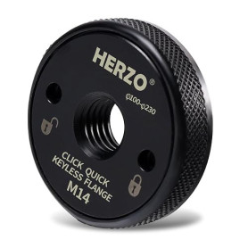 HERZO Ecrou de Serrage Rapide M 14 pour meuleuse Bosch, Black&Decker, Dewalt, Flex, Hitachi, Metabo, Makita etc.