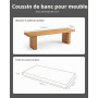 OutStep Coussins de Banc d'extérieur, Coussins d'assise renforcés et imperméables, Coussin de Banc Haute densité avec Dessous an